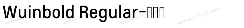Wuinbold Regular字体转换